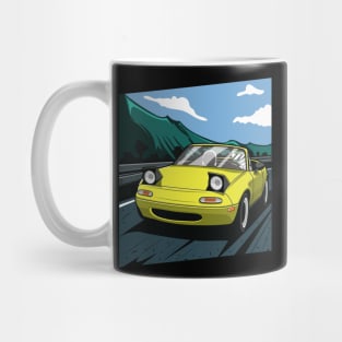 Yellow miata na rolling Mug